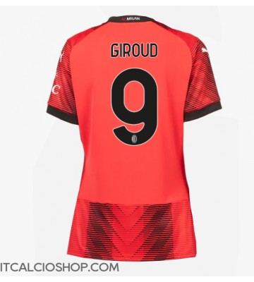 AC Milan Olivier Giroud #9 Prima Maglia Femmina 2023-24 Manica Corta